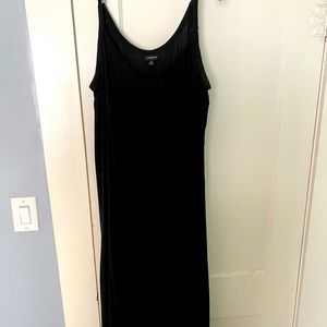 Black maxi dress
